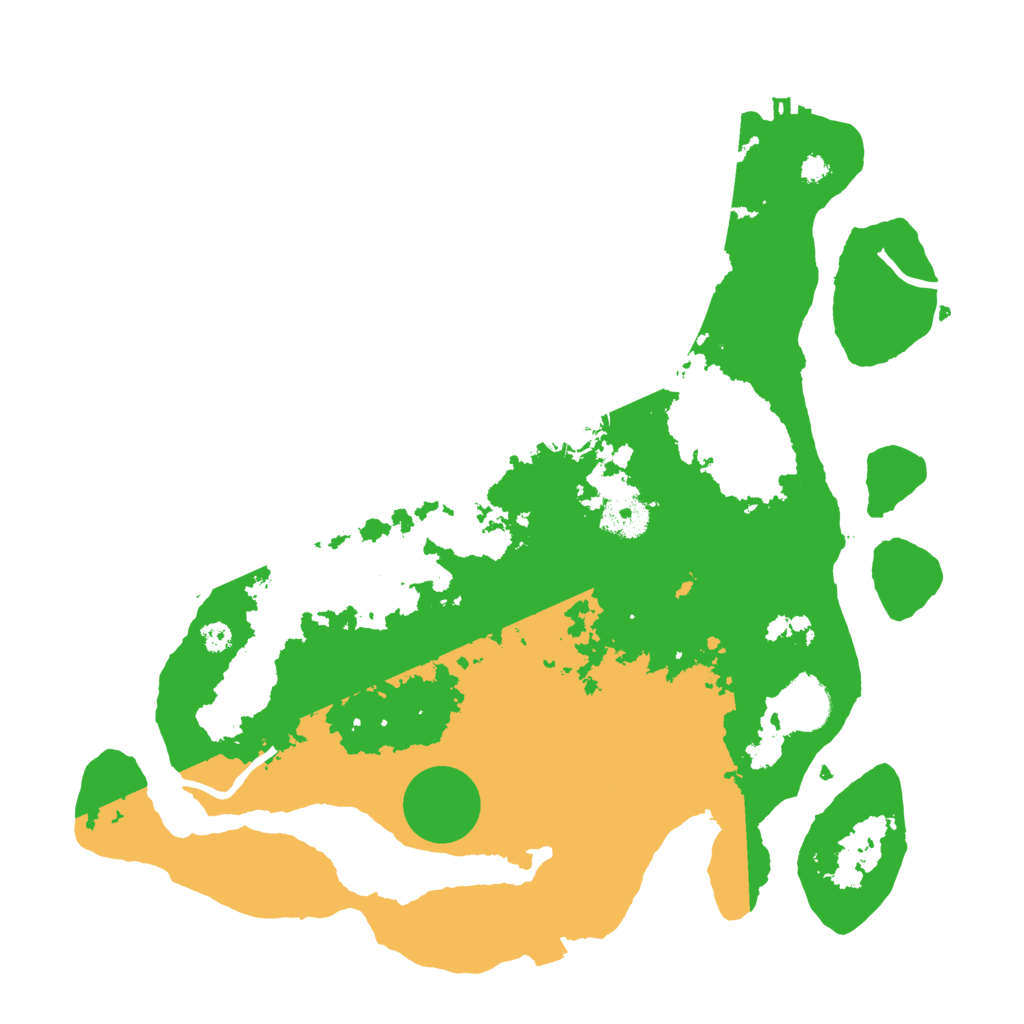 Biome Rust Map: Procedural Map, Size: 3500, Seed: 1534675418