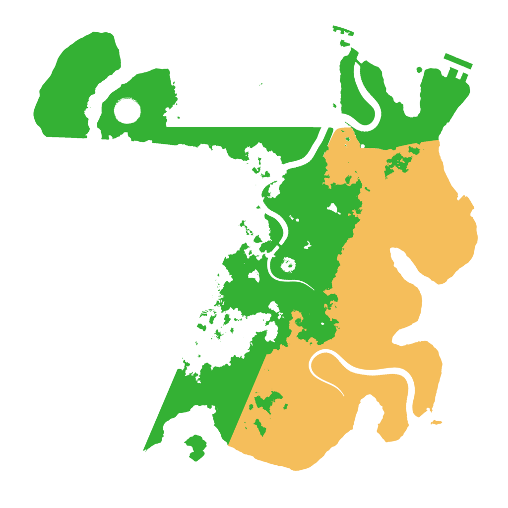 Biome Rust Map: Procedural Map, Size: 3500, Seed: 596378794