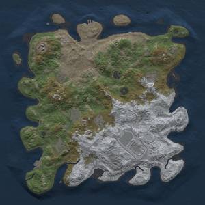 Thumbnail Rust Map: Procedural Map, Size: 4000, Seed: 40808492, 16 Monuments
