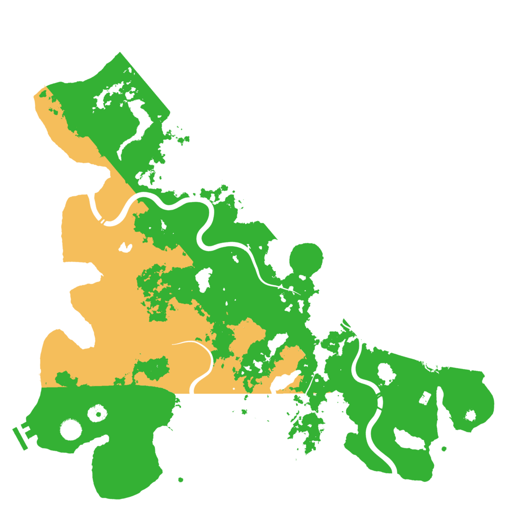 Biome Rust Map: Procedural Map, Size: 4350, Seed: 791175974
