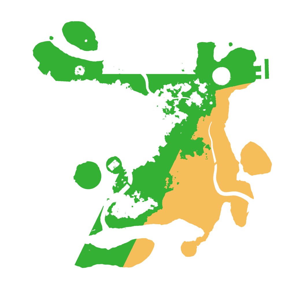 Biome Rust Map: Procedural Map, Size: 3000, Seed: 57239