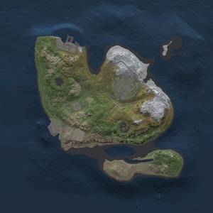 Thumbnail Rust Map: Procedural Map, Size: 2000, Seed: 1327062974, 5 Monuments