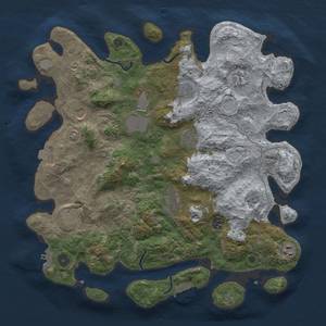 Thumbnail Rust Map: Procedural Map, Size: 4000, Seed: 937642426, 18 Monuments