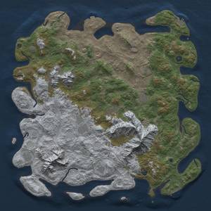 Thumbnail Rust Map: Procedural Map, Size: 5400, Seed: 165847874, 19 Monuments