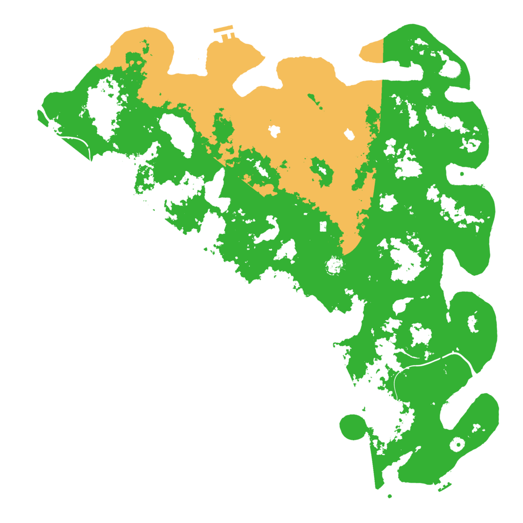 Biome Rust Map: Procedural Map, Size: 5400, Seed: 165847874