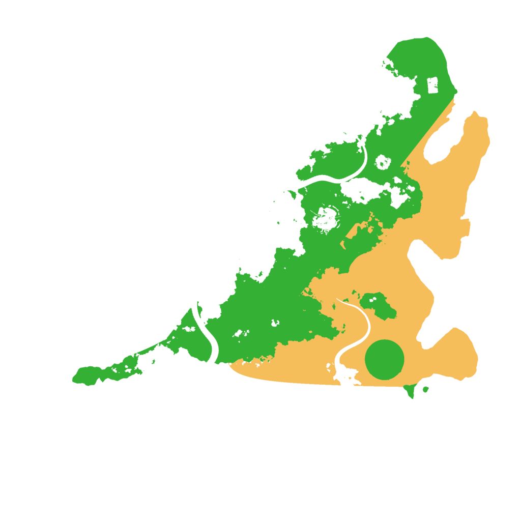 Biome Rust Map: Procedural Map, Size: 3500, Seed: 416347630