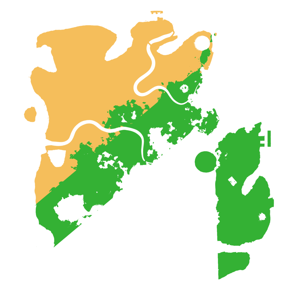 Biome Rust Map: Procedural Map, Size: 3700, Seed: 1303418217