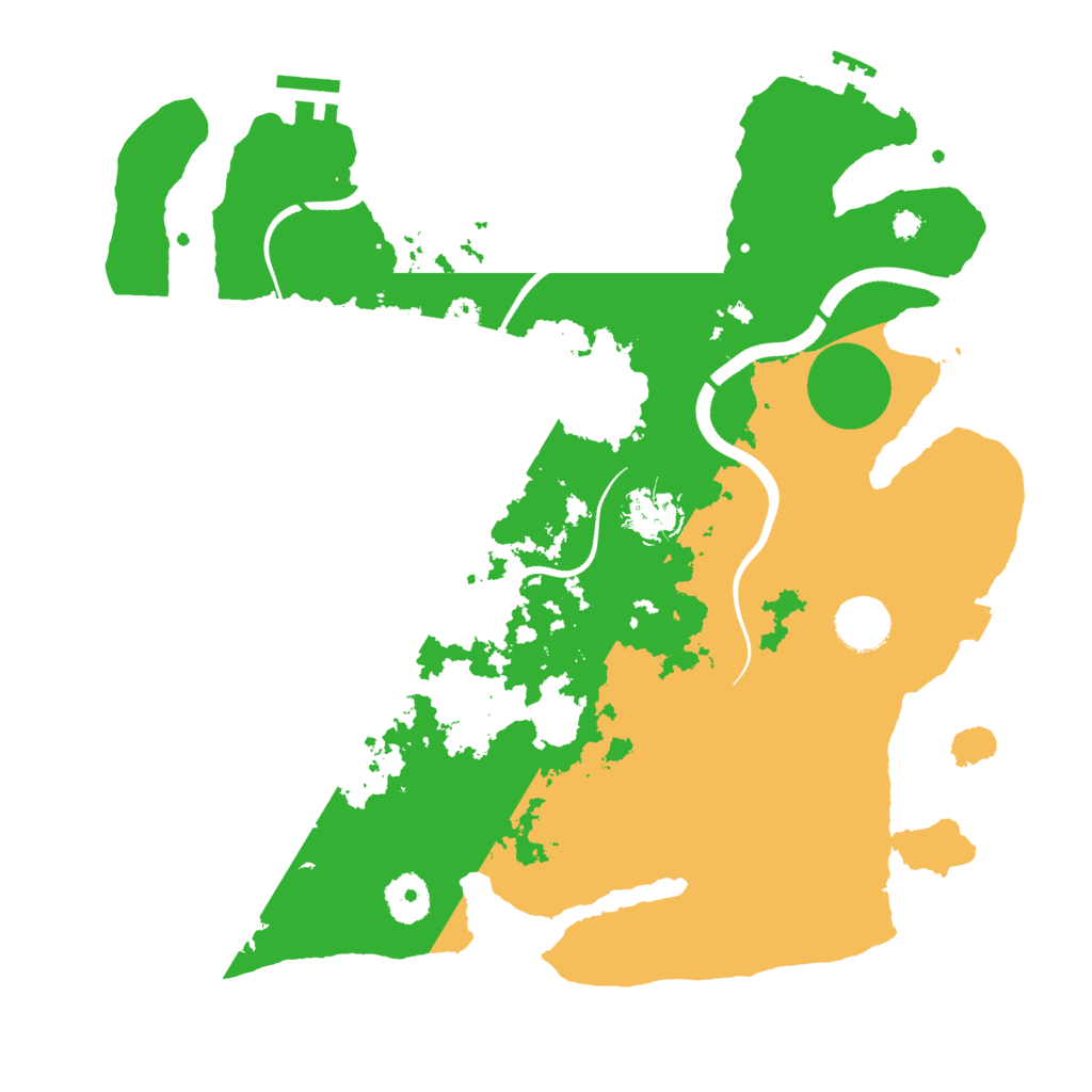 Biome Rust Map: Procedural Map, Size: 3500, Seed: 619730306
