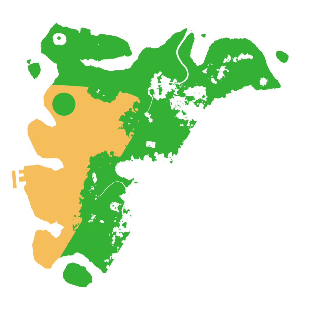 Biome Rust Map: Procedural Map, Size: 3600, Seed: 88462