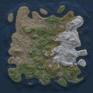 Thumbnail Rust Map: Procedural Map, Size: 4000, Seed: 1955948627, 18 Monuments