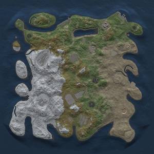 Thumbnail Rust Map: Procedural Map, Size: 3750, Seed: 20240307, 17 Monuments