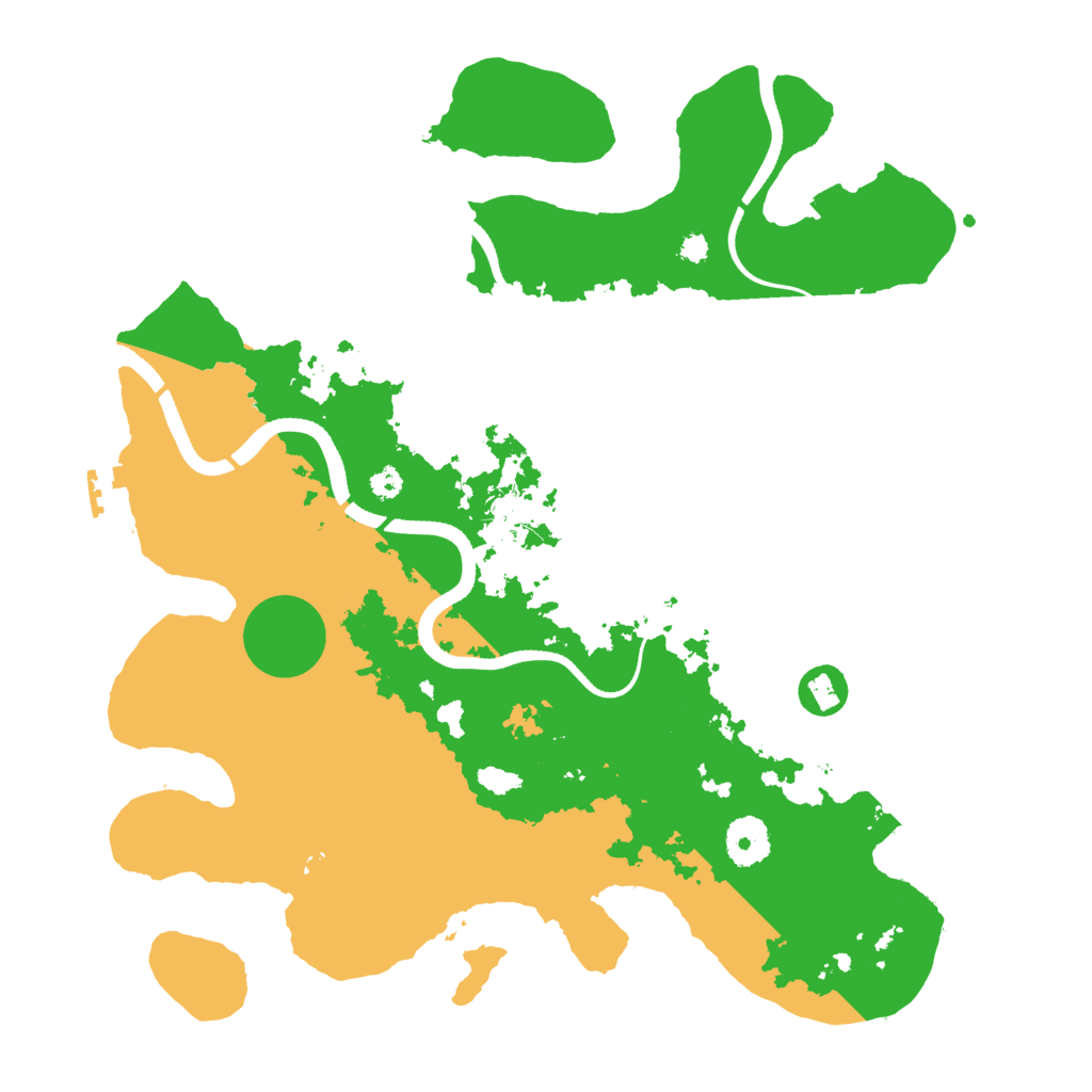 Biome Rust Map: Procedural Map, Size: 3500, Seed: 378210635