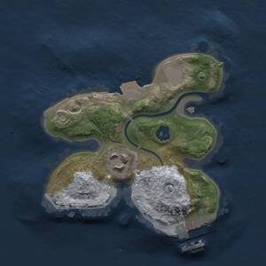 Thumbnail Rust Map: Procedural Map, Size: 1800, Seed: 50120796, 3 Monuments