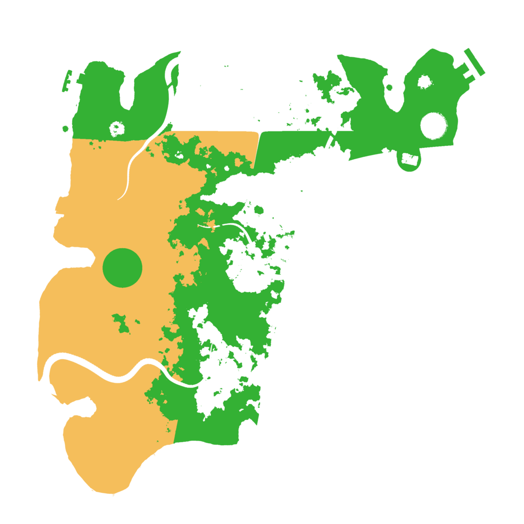 Biome Rust Map: Procedural Map, Size: 3500, Seed: 734531