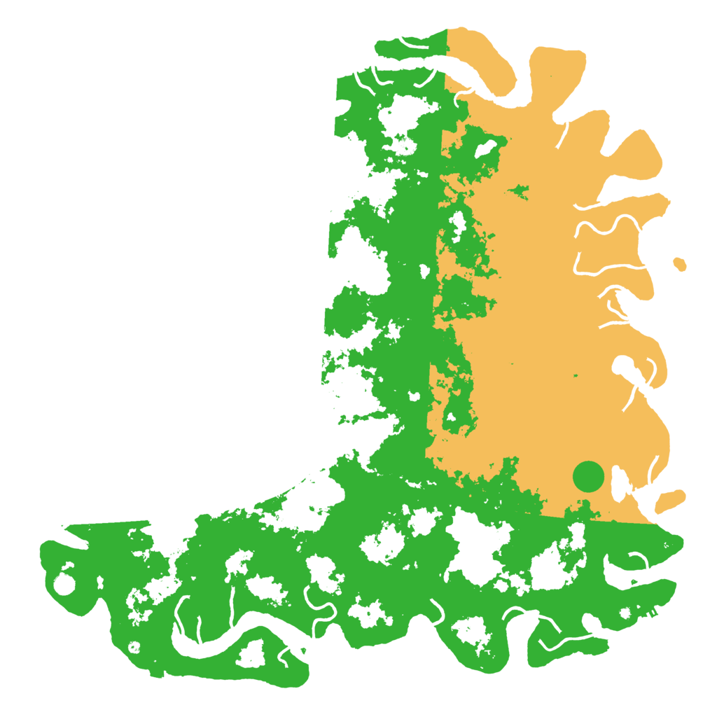 Biome Rust Map: Procedural Map, Size: 6000, Seed: 1673239282