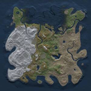 Thumbnail Rust Map: Procedural Map, Size: 4500, Seed: 321964686, 16 Monuments