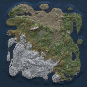 Thumbnail Rust Map: Procedural Map, Size: 4250, Seed: 155089023, 19 Monuments