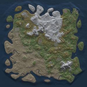 Thumbnail Rust Map: Procedural Map, Size: 5000, Seed: 652880010, 18 Monuments