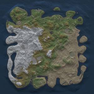 Thumbnail Rust Map: Procedural Map, Size: 4500, Seed: 1393827089, 18 Monuments