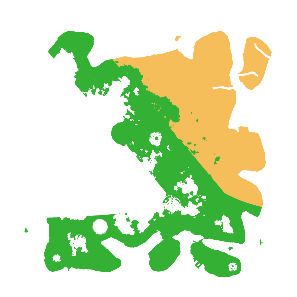 Biome Rust Map: Procedural Map, Size: 3500, Seed: 215300055