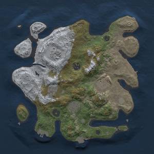 Thumbnail Rust Map: Procedural Map, Size: 3000, Seed: 219775321, 12 Monuments