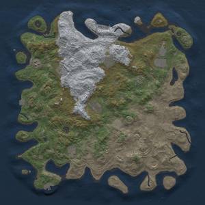 Thumbnail Rust Map: Procedural Map, Size: 4500, Seed: 1205246175, 19 Monuments