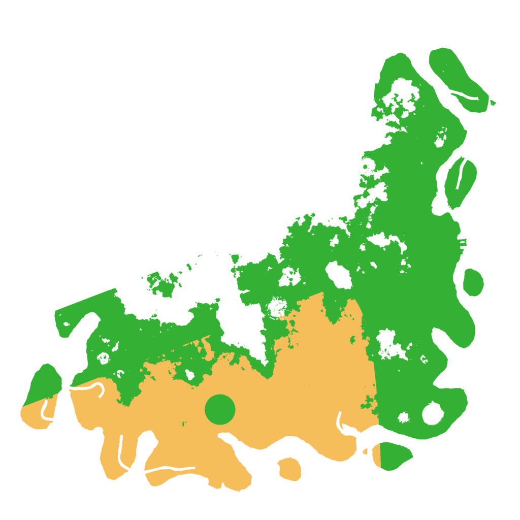 Biome Rust Map: Procedural Map, Size: 4500, Seed: 1949006542