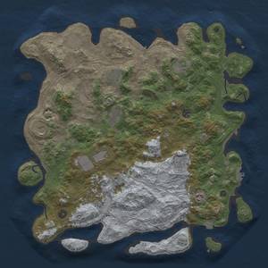 Thumbnail Rust Map: Procedural Map, Size: 4500, Seed: 428623444, 19 Monuments