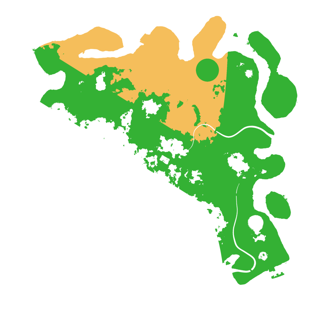 Biome Rust Map: Procedural Map, Size: 3600, Seed: 11203
