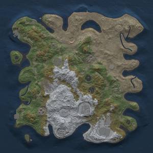 Thumbnail Rust Map: Procedural Map, Size: 3700, Seed: 125205813, 18 Monuments