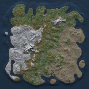 Thumbnail Rust Map: Procedural Map, Size: 5000, Seed: 1920178684, 19 Monuments