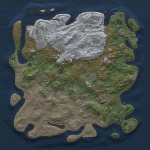 Thumbnail Rust Map: Procedural Map, Size: 4500, Seed: 160988092, 19 Monuments