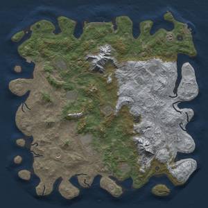 Thumbnail Rust Map: Procedural Map, Size: 5000, Seed: 572422202, 19 Monuments