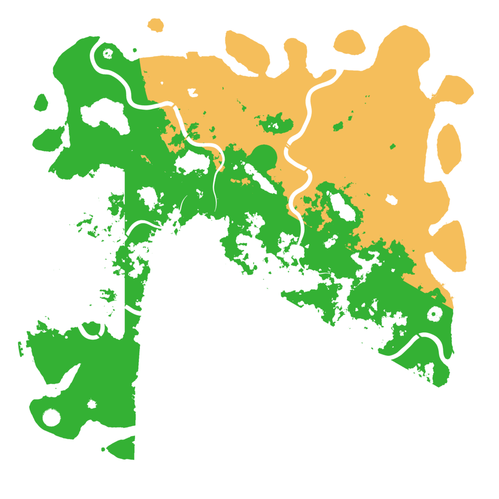 Biome Rust Map: Procedural Map, Size: 5000, Seed: 1176084
