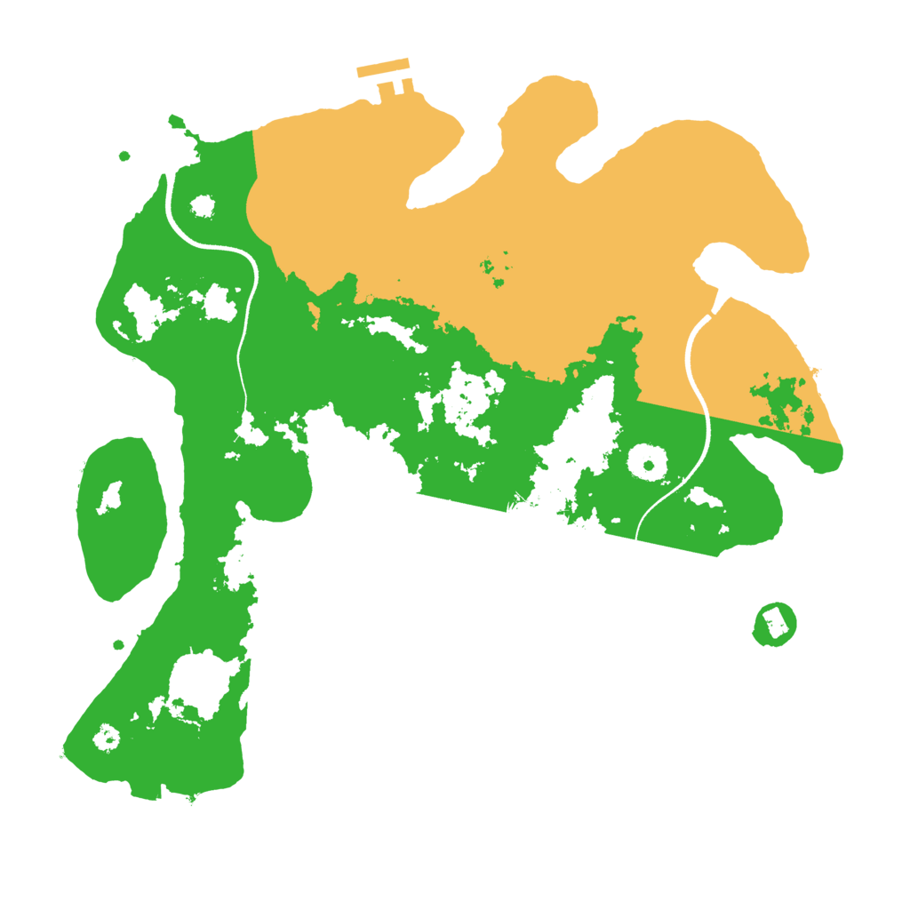Biome Rust Map: Procedural Map, Size: 3500, Seed: 1333937006