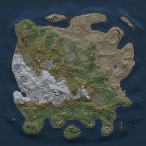 Thumbnail Rust Map: Procedural Map, Size: 3750, Seed: 7032024, 18 Monuments