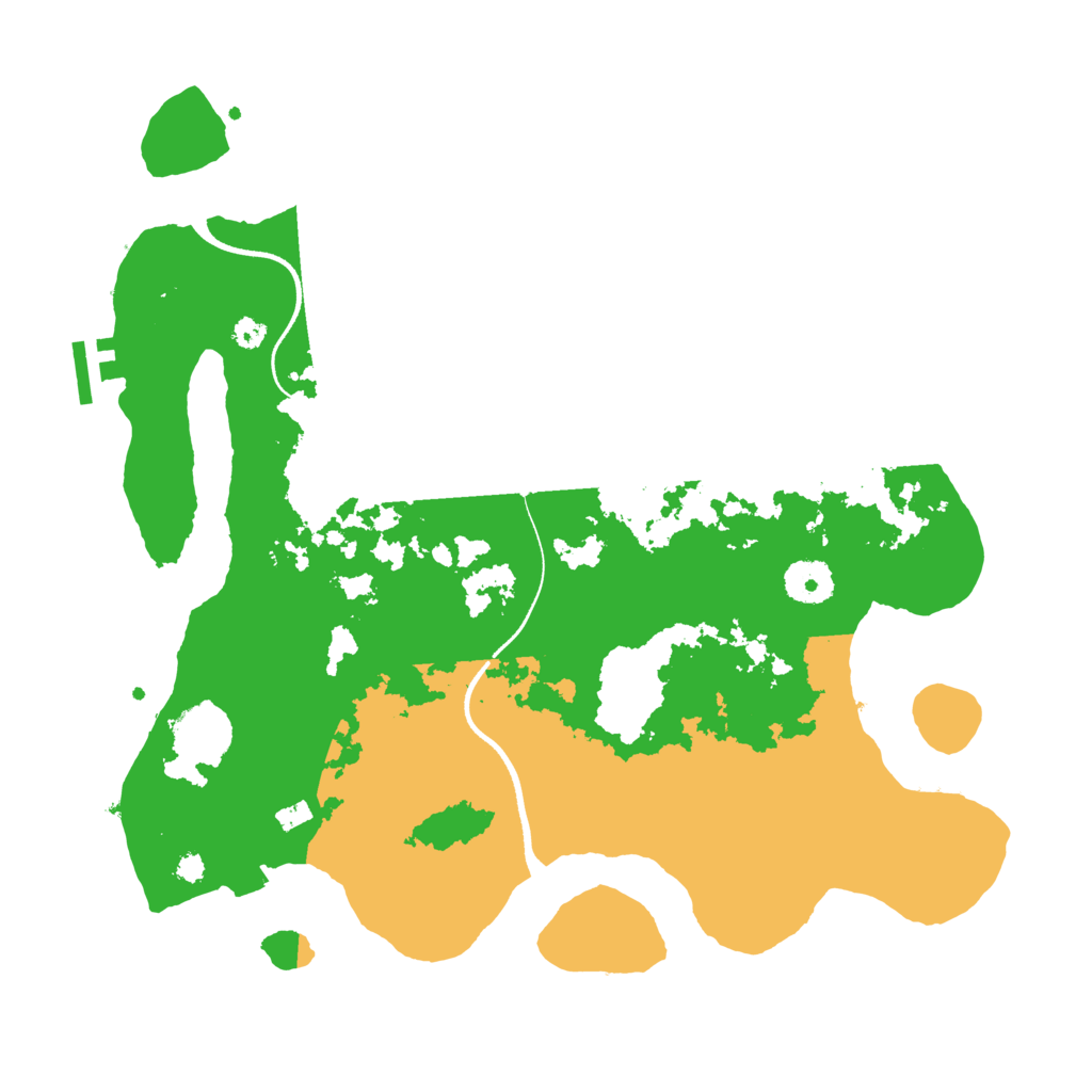 Biome Rust Map: Procedural Map, Size: 3500, Seed: 1613211351