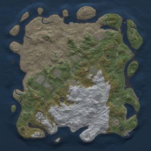 Thumbnail Rust Map: Procedural Map, Size: 4500, Seed: 1420748202, 19 Monuments