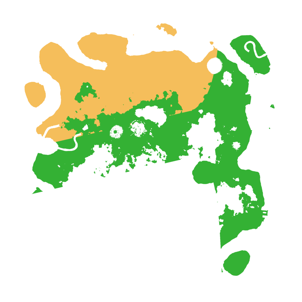 Biome Rust Map: Procedural Map, Size: 3500, Seed: 192595560