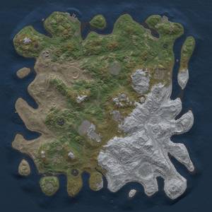 Thumbnail Rust Map: Procedural Map, Size: 4250, Seed: 1289663602, 18 Monuments