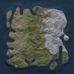 Thumbnail Rust Map: Procedural Map, Size: 3750, Seed: 671239617, 18 Monuments