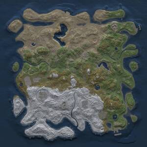 Thumbnail Rust Map: Procedural Map, Size: 4250, Seed: 1214852894, 14 Monuments