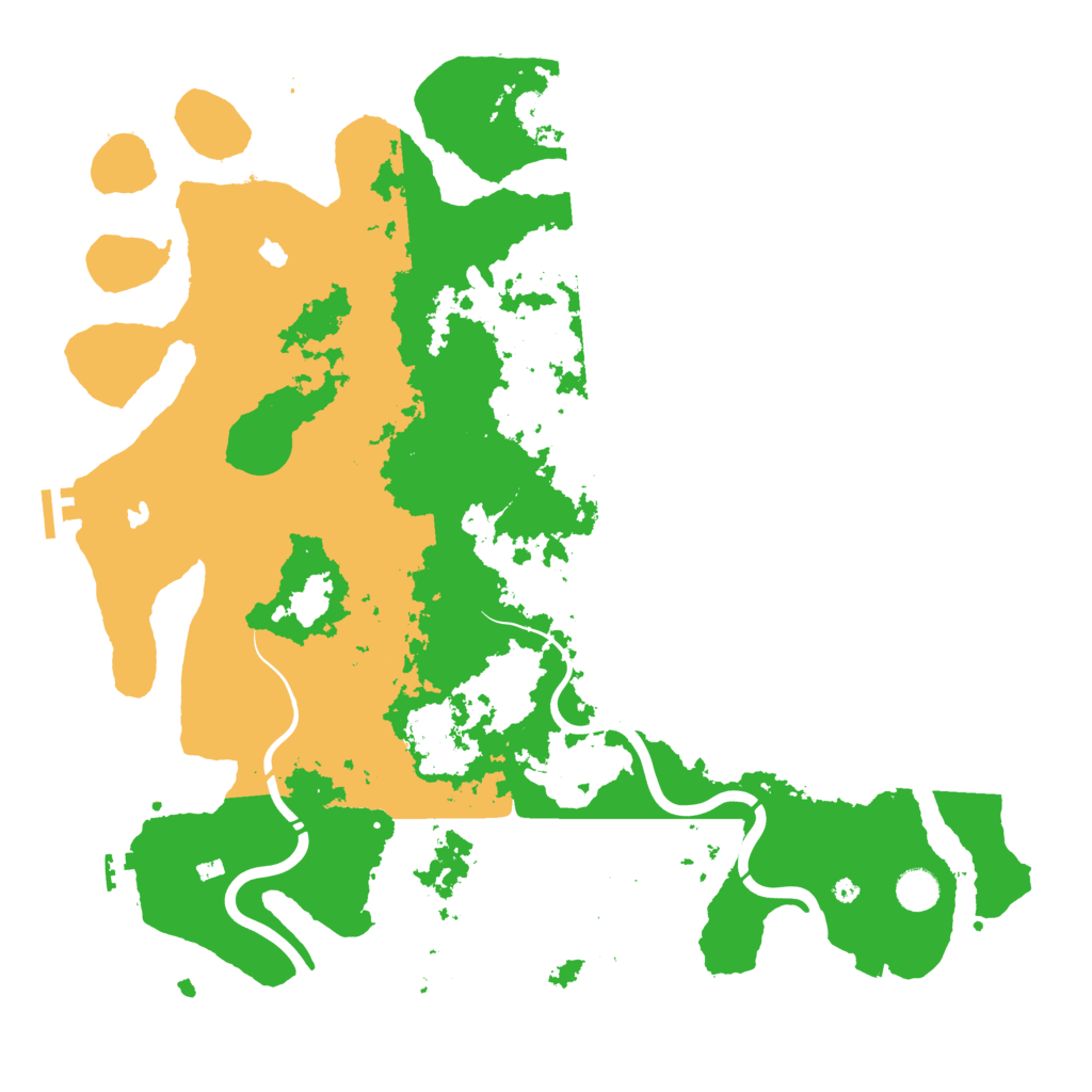 Biome Rust Map: Procedural Map, Size: 4500, Seed: 439110389