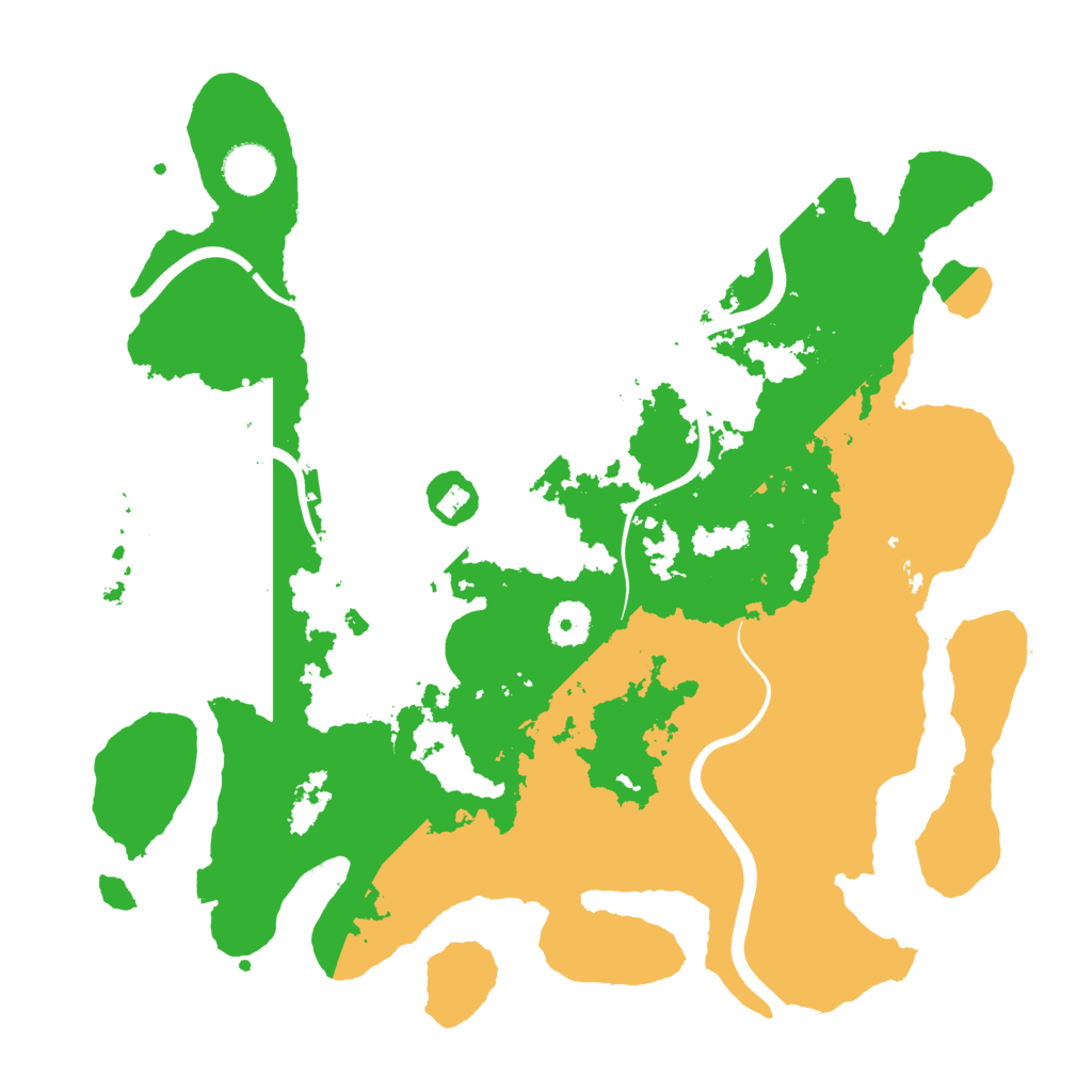 Biome Rust Map: Procedural Map, Size: 3700, Seed: 572659874