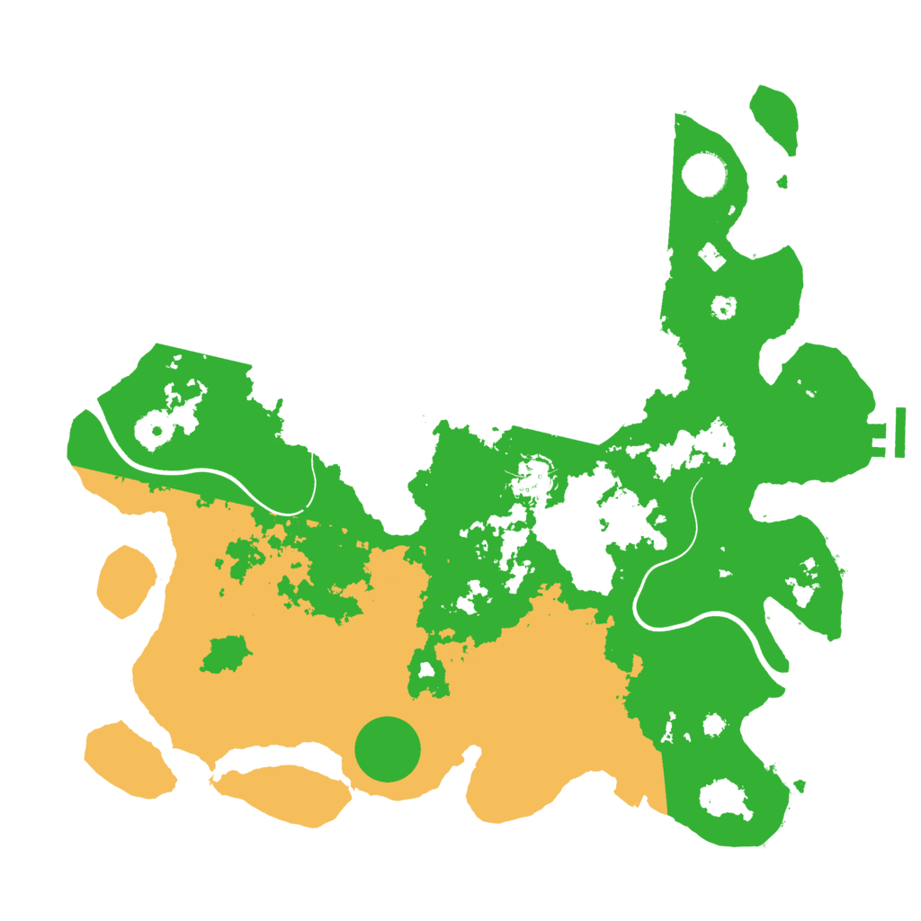 Biome Rust Map: Procedural Map, Size: 3700, Seed: 70324