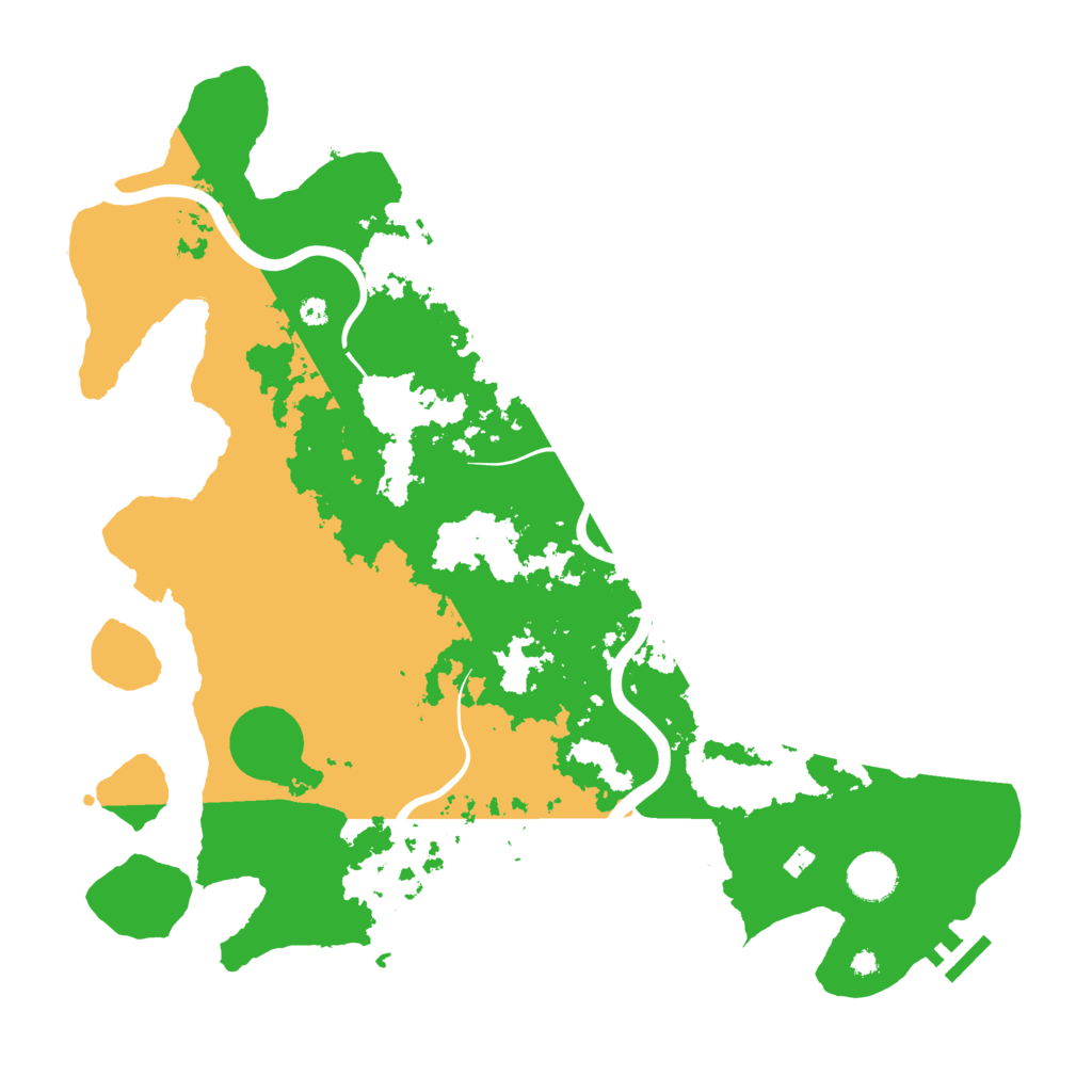 Biome Rust Map: Procedural Map, Size: 3900, Seed: 123