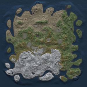 Thumbnail Rust Map: Procedural Map, Size: 4500, Seed: 1954891205, 19 Monuments