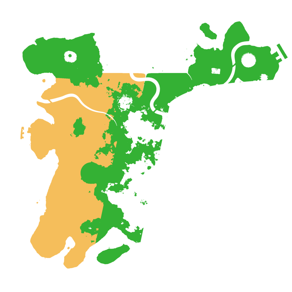 Biome Rust Map: Procedural Map, Size: 3600, Seed: 6842596