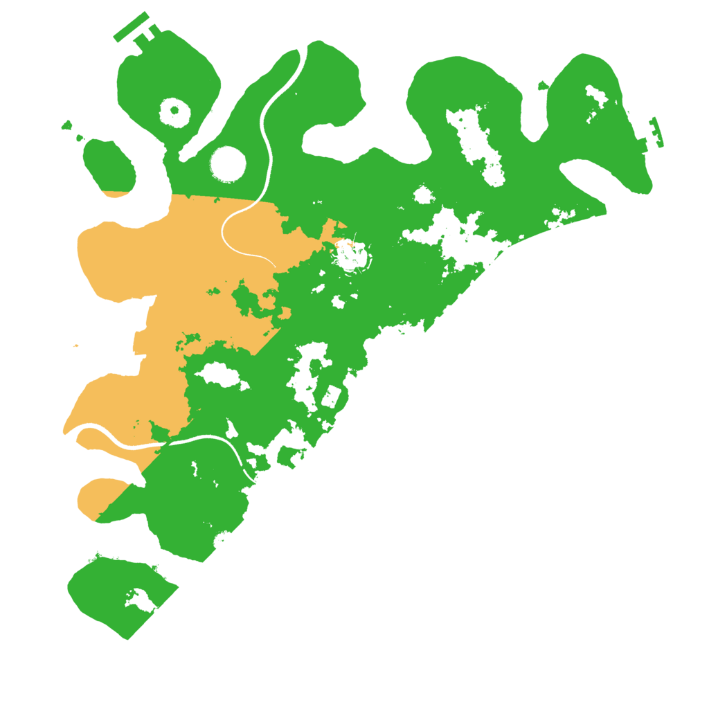 Biome Rust Map: Procedural Map, Size: 3500, Seed: 604899939