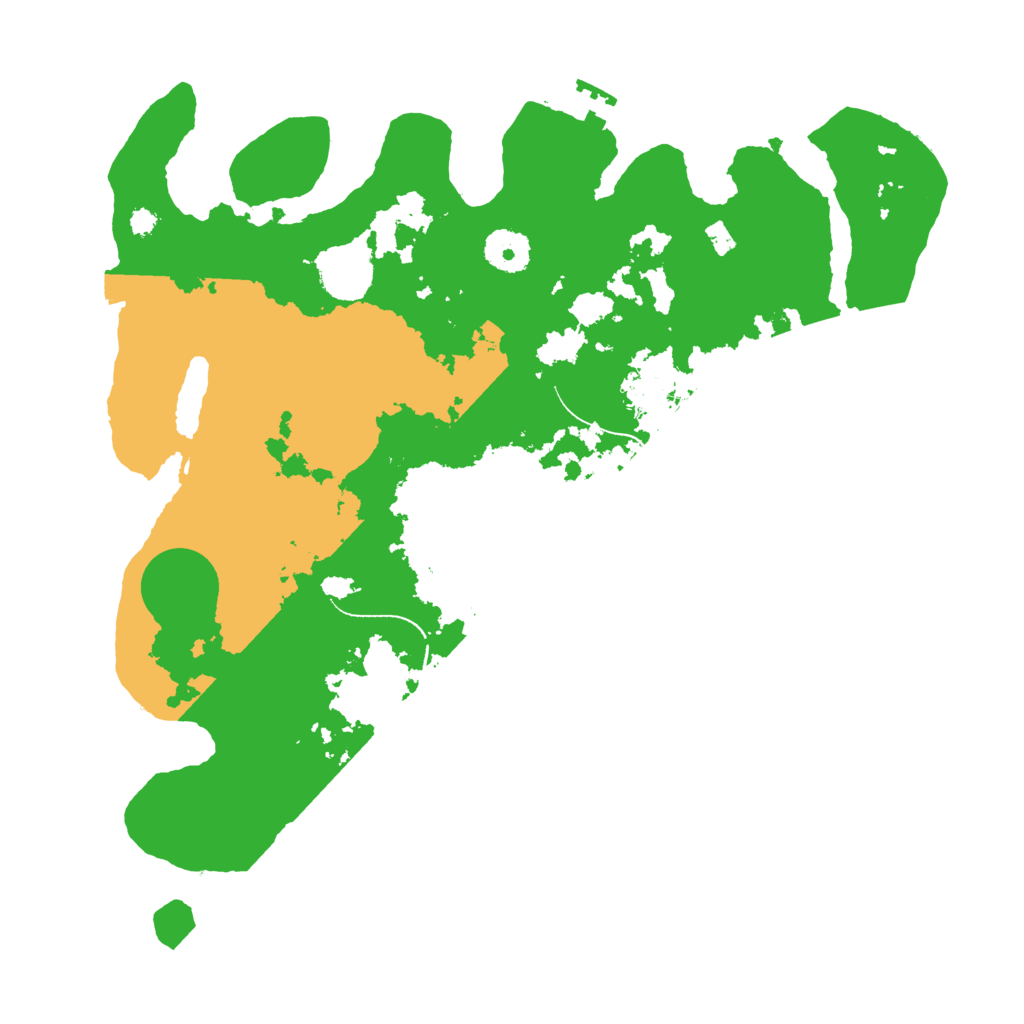 Biome Rust Map: Procedural Map, Size: 3470, Seed: 1990